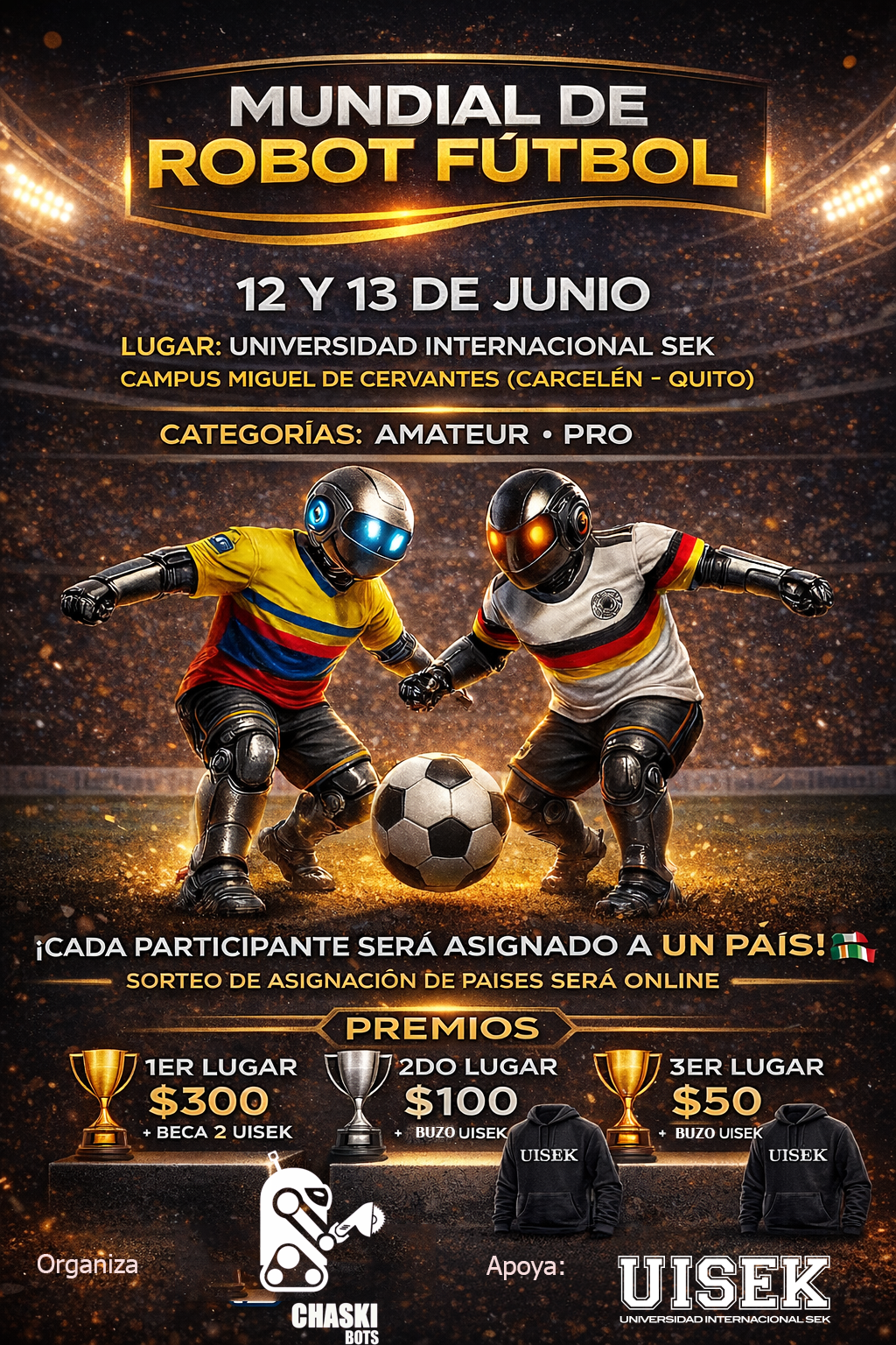 Afiche Oficial Mundial Robot Fútbol 2026